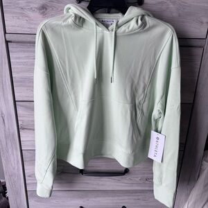 Athleta Seasoft Rib Hoodie in Honeydew NWT